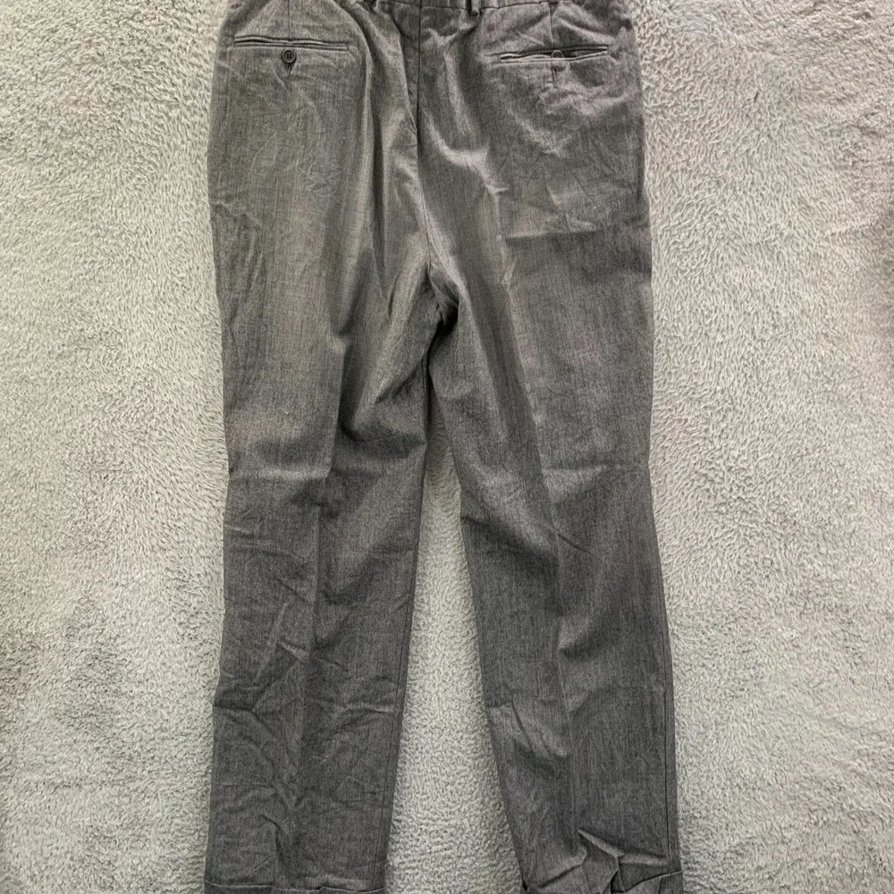 Brooks Brothers Dress Pants Mens 38x34 Measured Gray Wool Tag: 38x34*